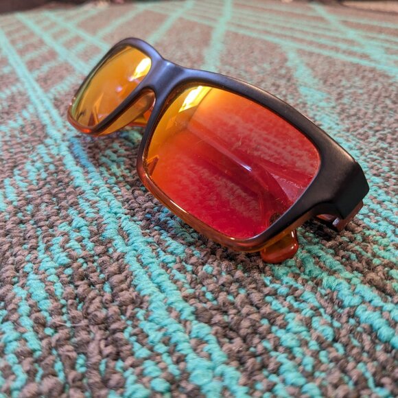 Rudy Project Ultimatum Shock Sunglasses Fire Red Orange Mirror Italy - Picture 1 of 15
